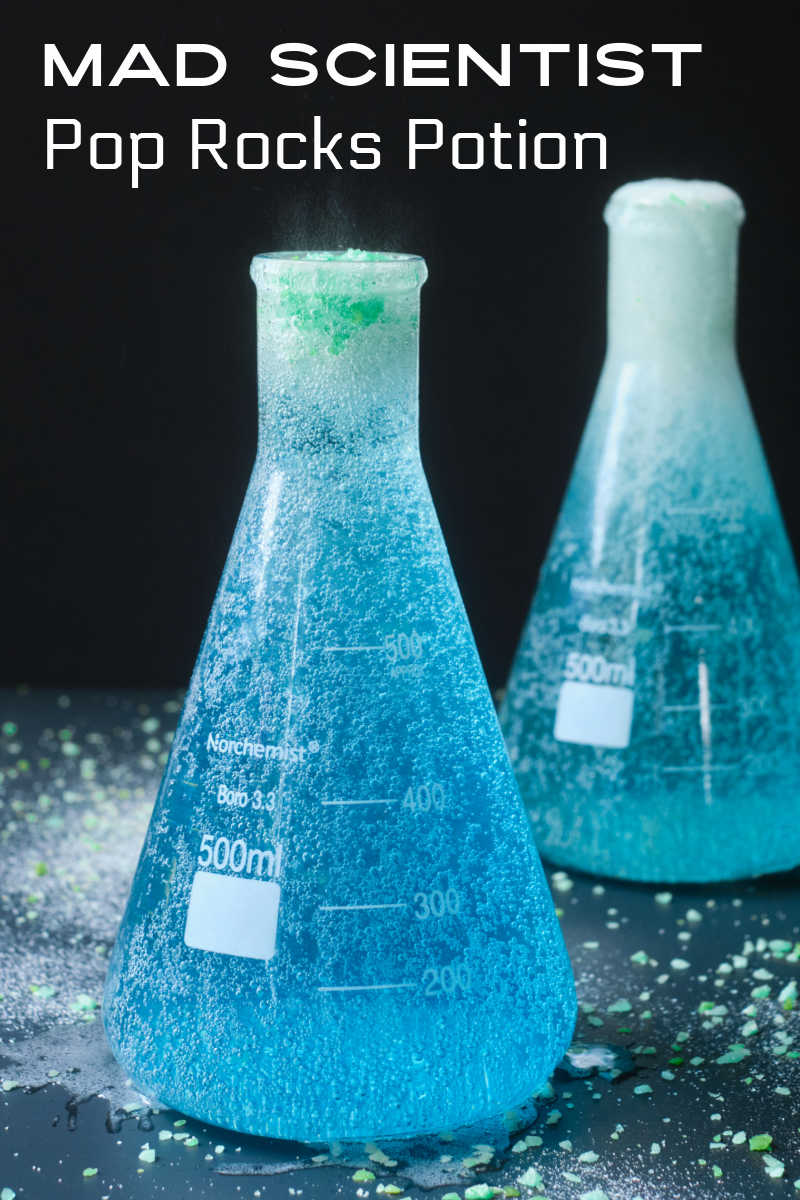 Have fun with these Pop Rocks drink for kids, when you make them as a STEM project, a mad scientist activity or a Halloween Party. 