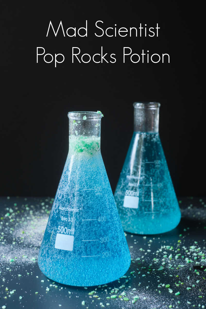 Have fun with these Pop Rocks drink for kids, when you make them as a STEM project, a mad scientist activity or a Halloween Party. 