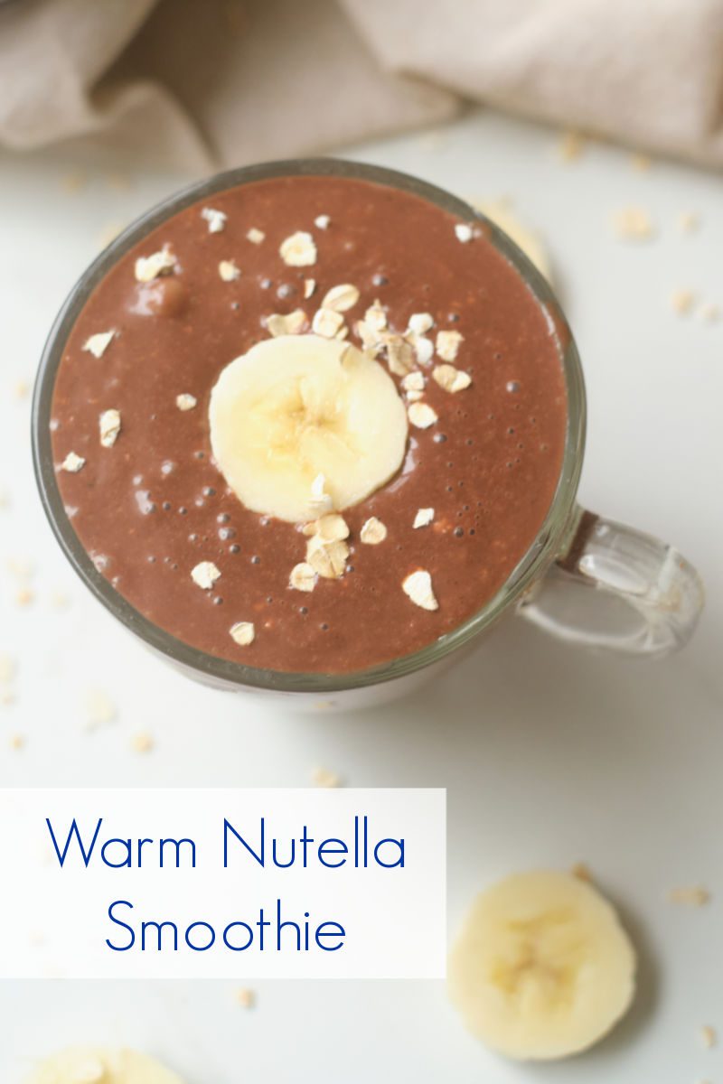 This warm Nutella smoothie recipe is sure to become a family favorite. Chocolate hazelnut spread is always amazing and the banana and oats add extra nutrition.