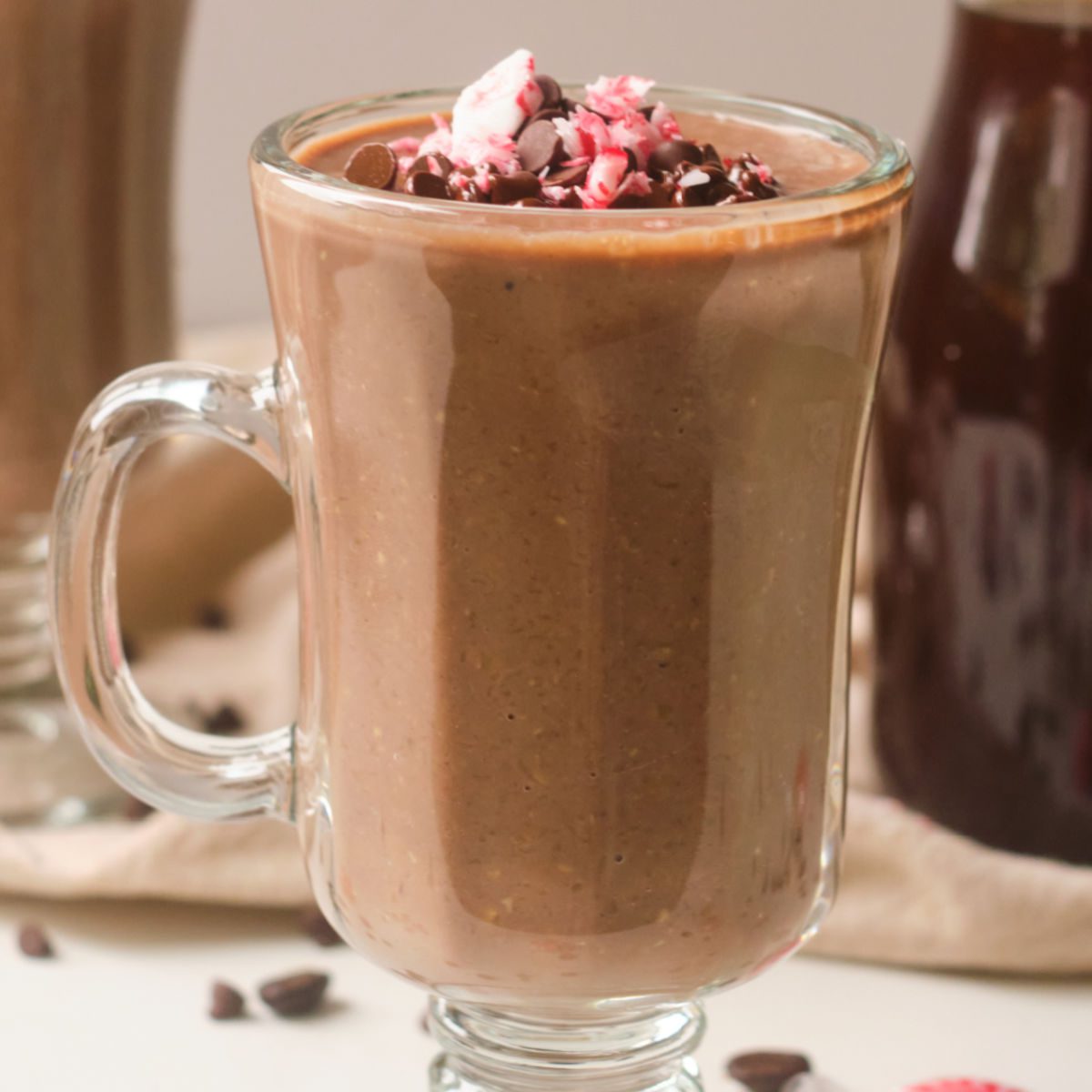 chocolate protein oatmeal warm smoothie