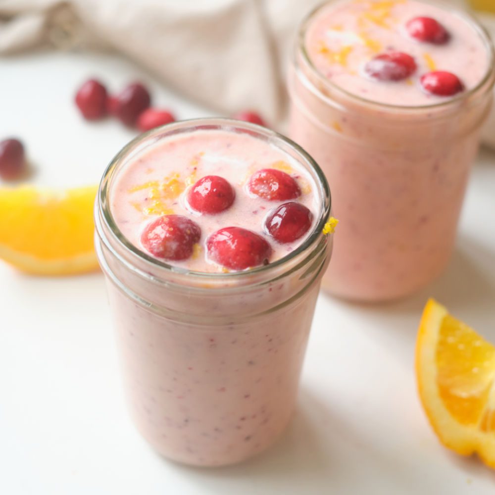 easy fall cranberry smoothie