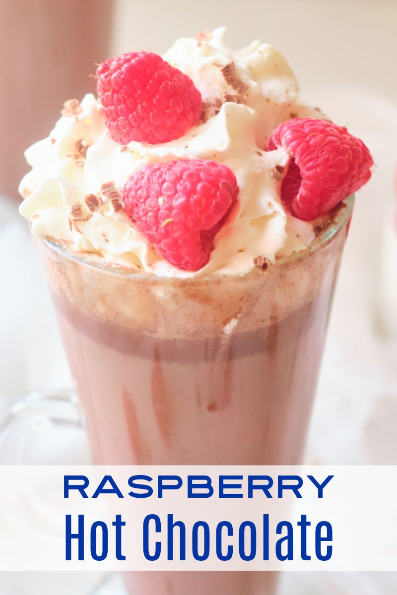 Learn how to make this delicious milk chocolate raspberry hot cocoa recipe. The warm chocolate drink is the perfect way to warm up on a cold winter day.