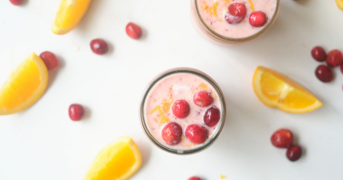 fall cranberry smoothies