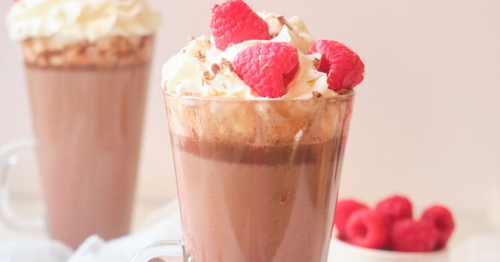 Easy Milk Chocolate Raspberry Hot Cocoa Recipe - Mama Likes To Cook