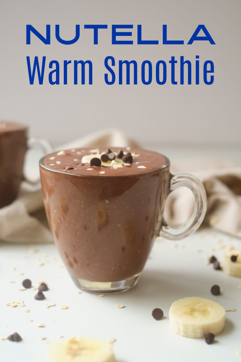 This warm Nutella smoothie recipe is sure to become a family favorite. Chocolate hazelnut spread is always amazing and the banana and oats add extra nutrition.