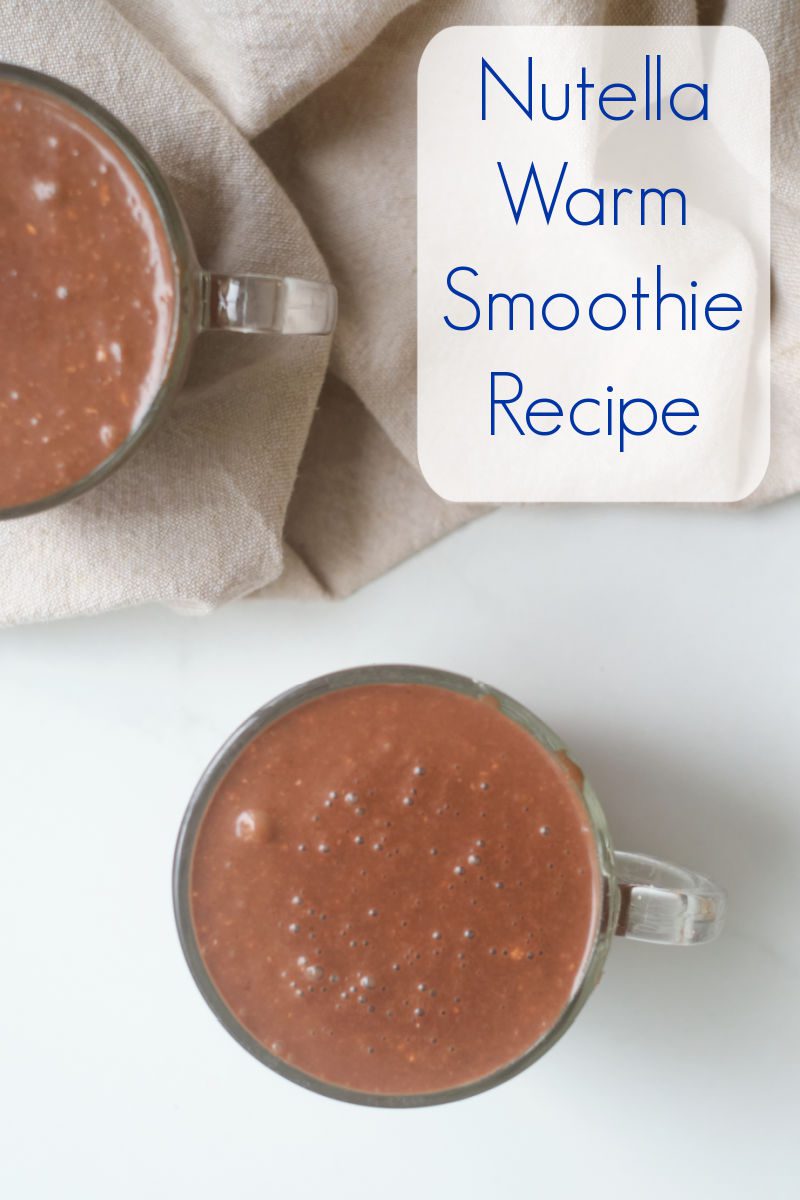 This warm Nutella smoothie recipe is sure to become a family favorite. Chocolate hazelnut spread is always amazing and the banana and oats add extra nutrition.