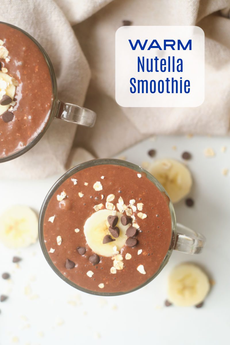 This warm Nutella smoothie recipe is sure to become a family favorite. Chocolate hazelnut spread is always amazing and the banana and oats add extra nutrition.