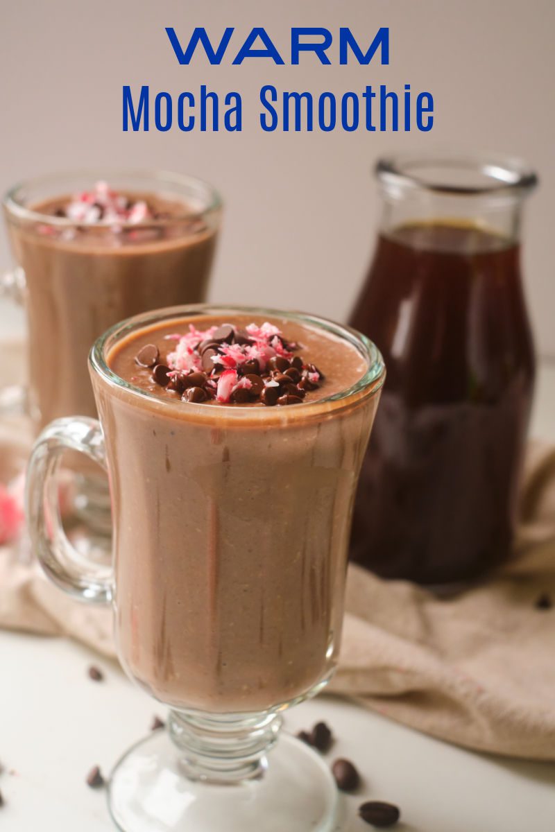 This warm mocha smoothie tastes like dessert, but is packed with nutrition and is a great protein rich breakfast to jumpstart your day on a chilly morning.