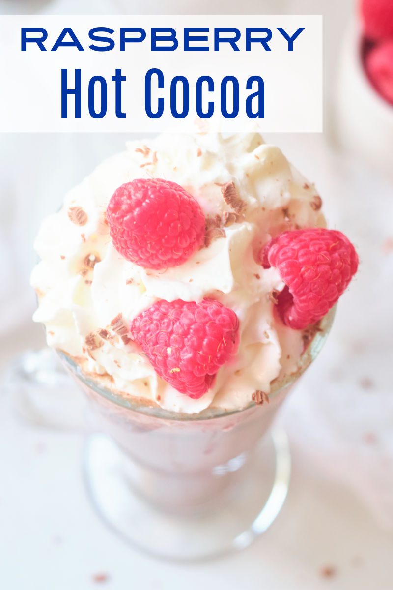 Learn how to make this delicious milk chocolate raspberry hot cocoa recipe. The warm chocolate drink is the perfect way to warm up on a cold winter day.