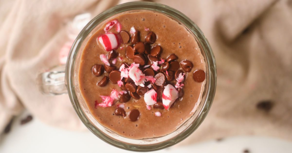 warm chocolate coffee smoothie