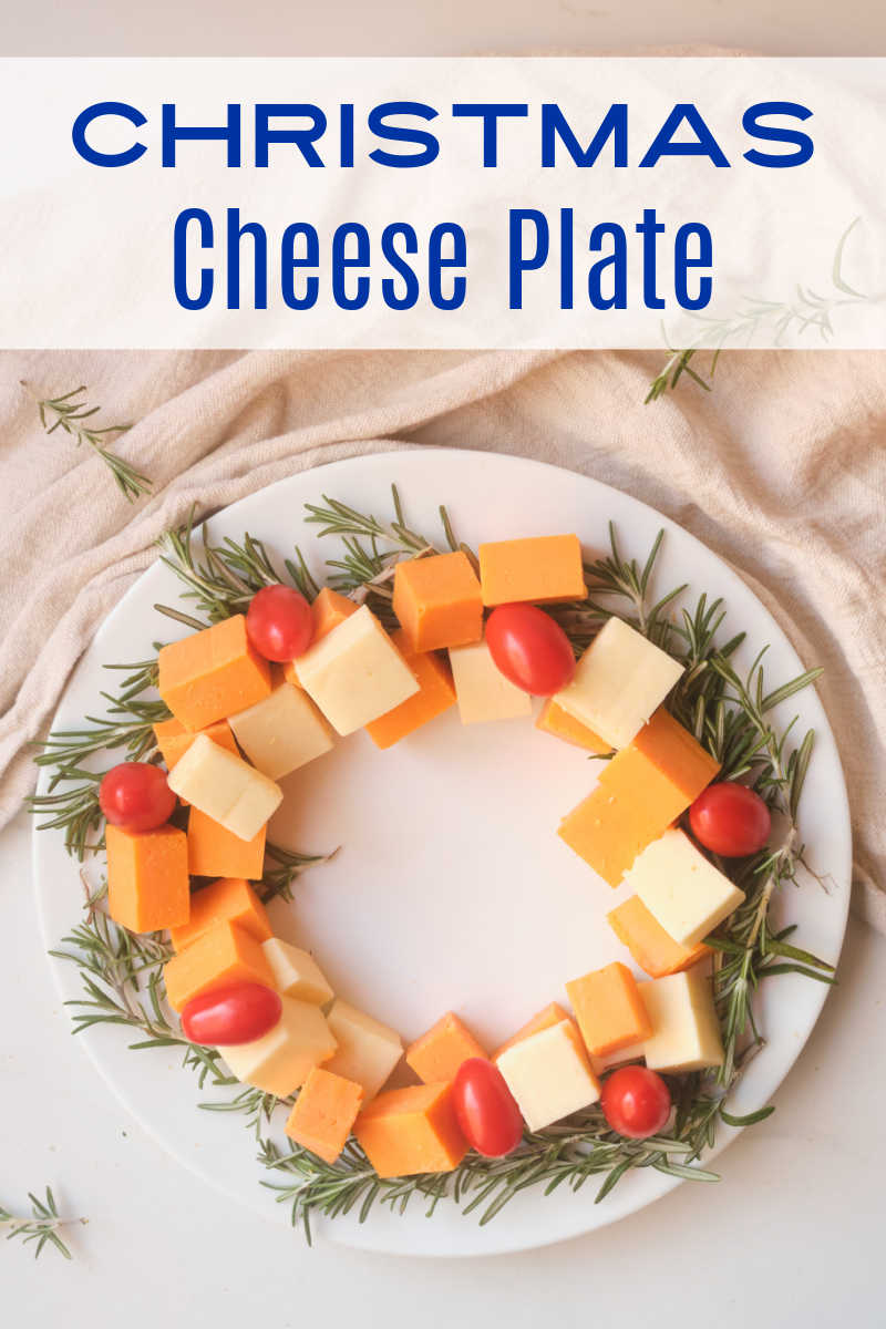 This holiday themed Christmas wreath cheese platter is easy to make and will help make your holiday table look festive. 