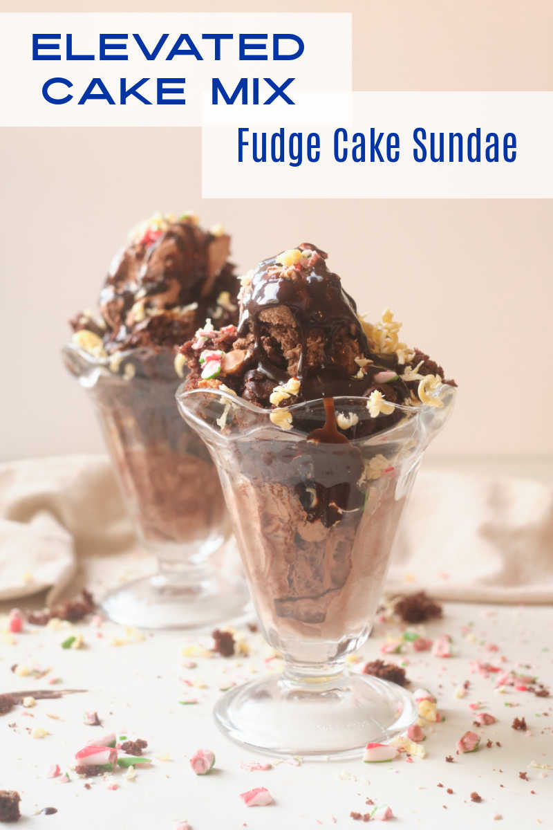 fudge cake sundae