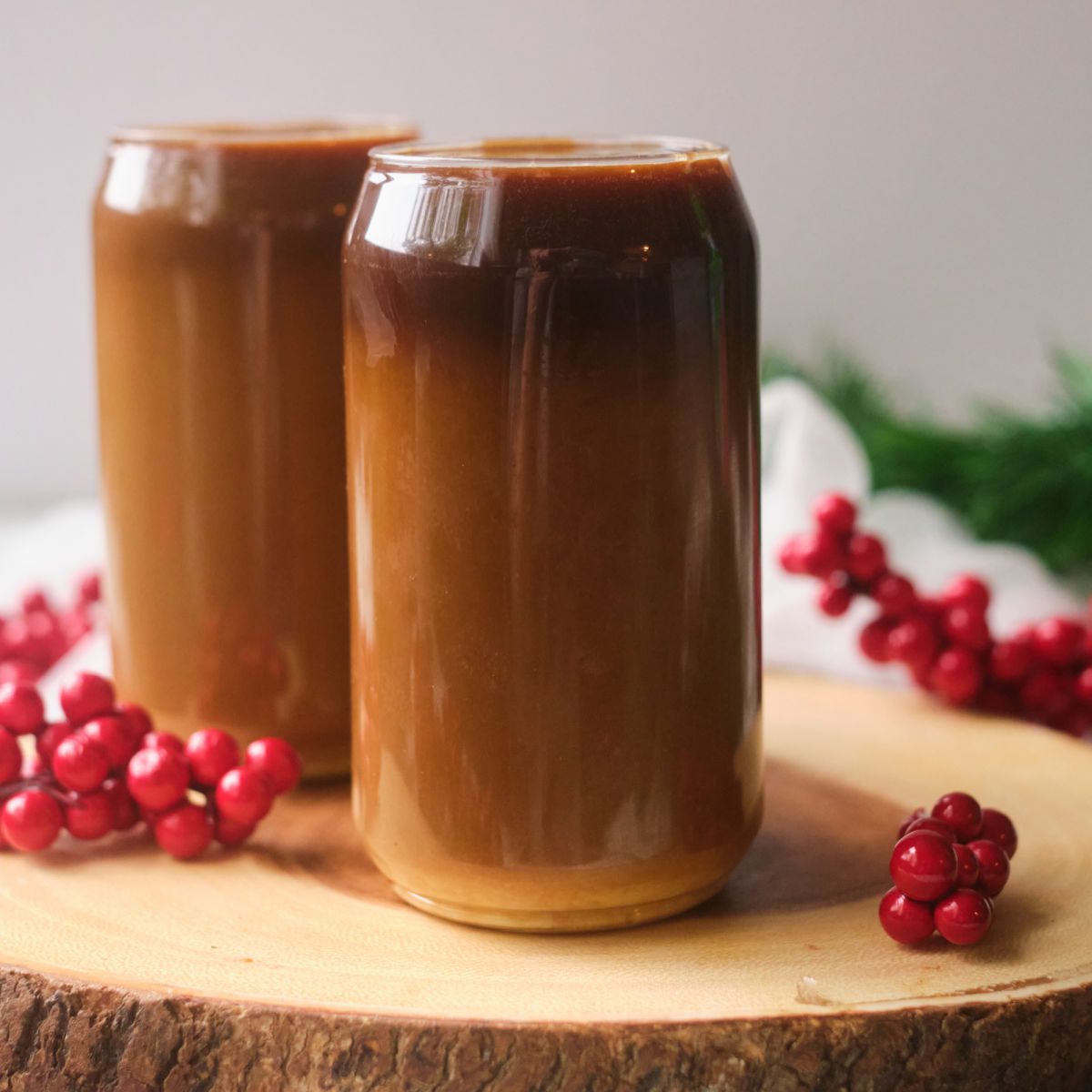 holiday eggnog iced coffee