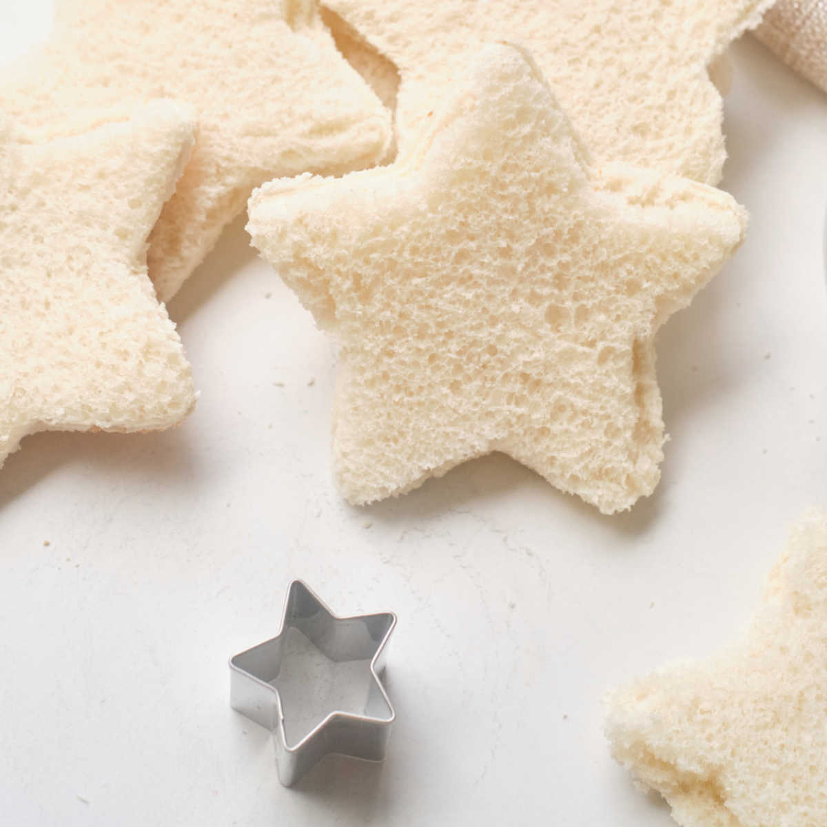 making cutout star sandwich recipe