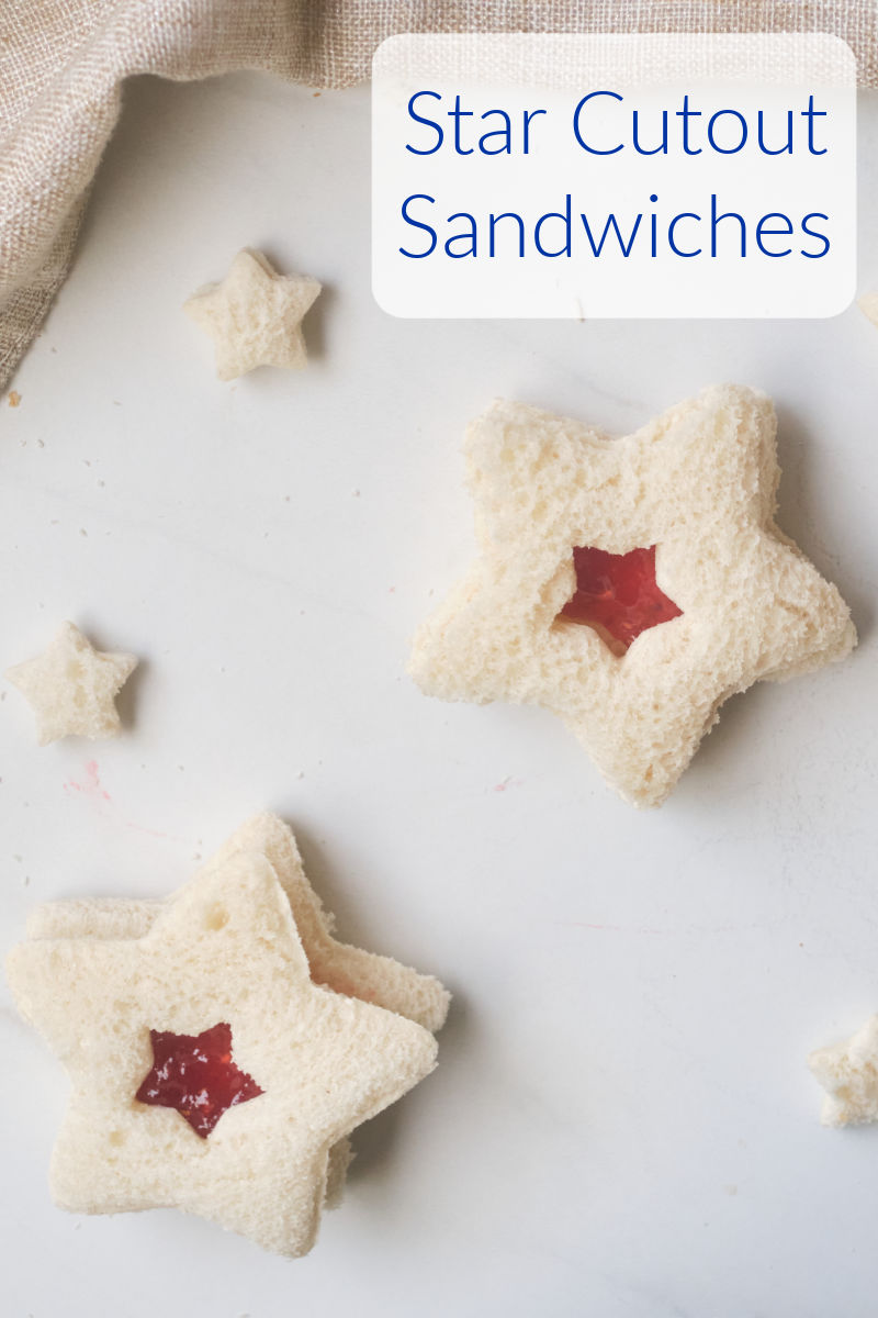 Make my kid friendly cutout star sandwich recipe, when you want a fun addition to a buffet table or lunch box for the holidays or anytime. 