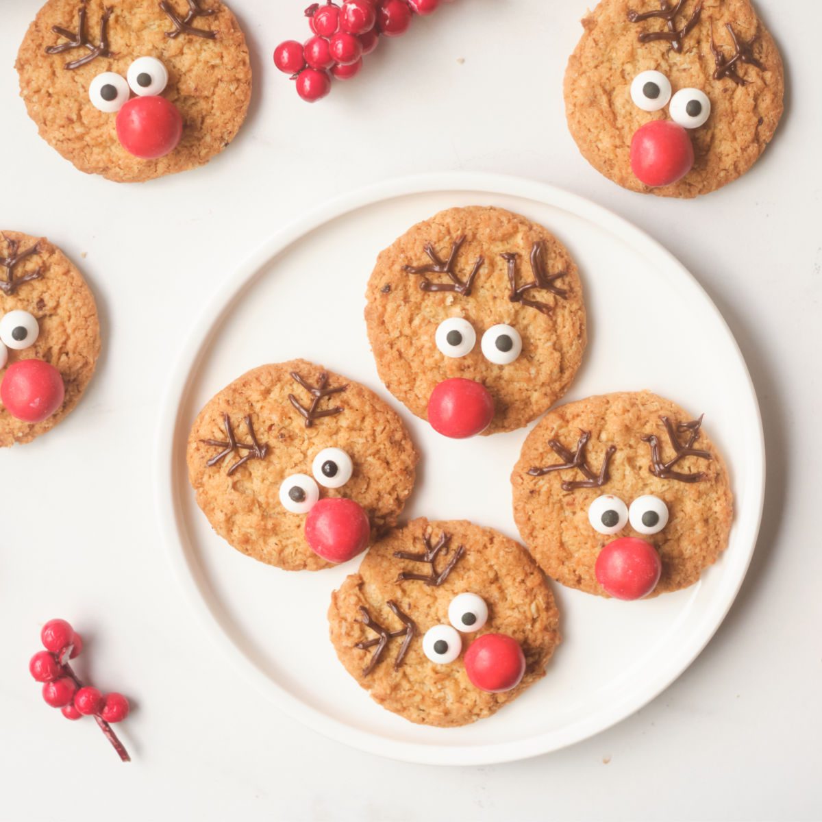 reindeer christmas cookies