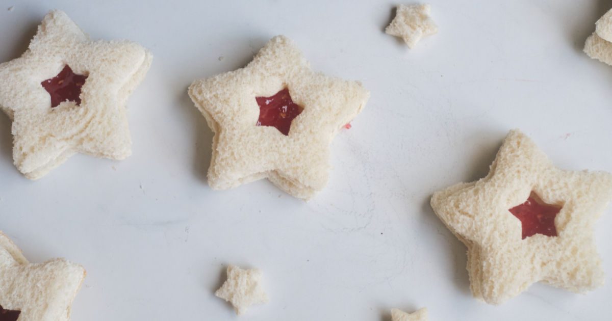 star cutout sandwiches