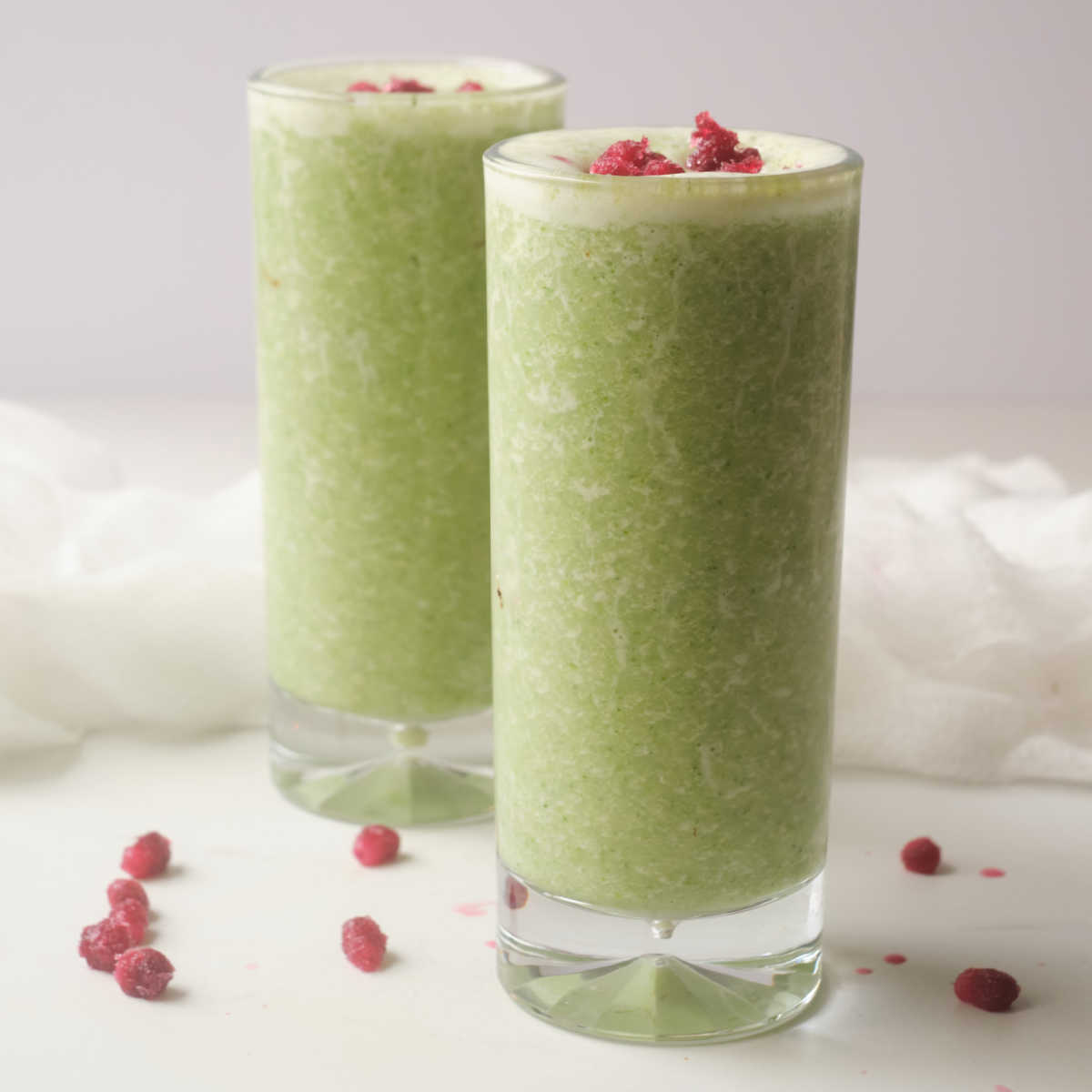 2 green vegie smoothies