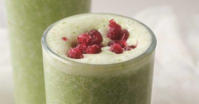 feature green veggie smoothie with broccoli