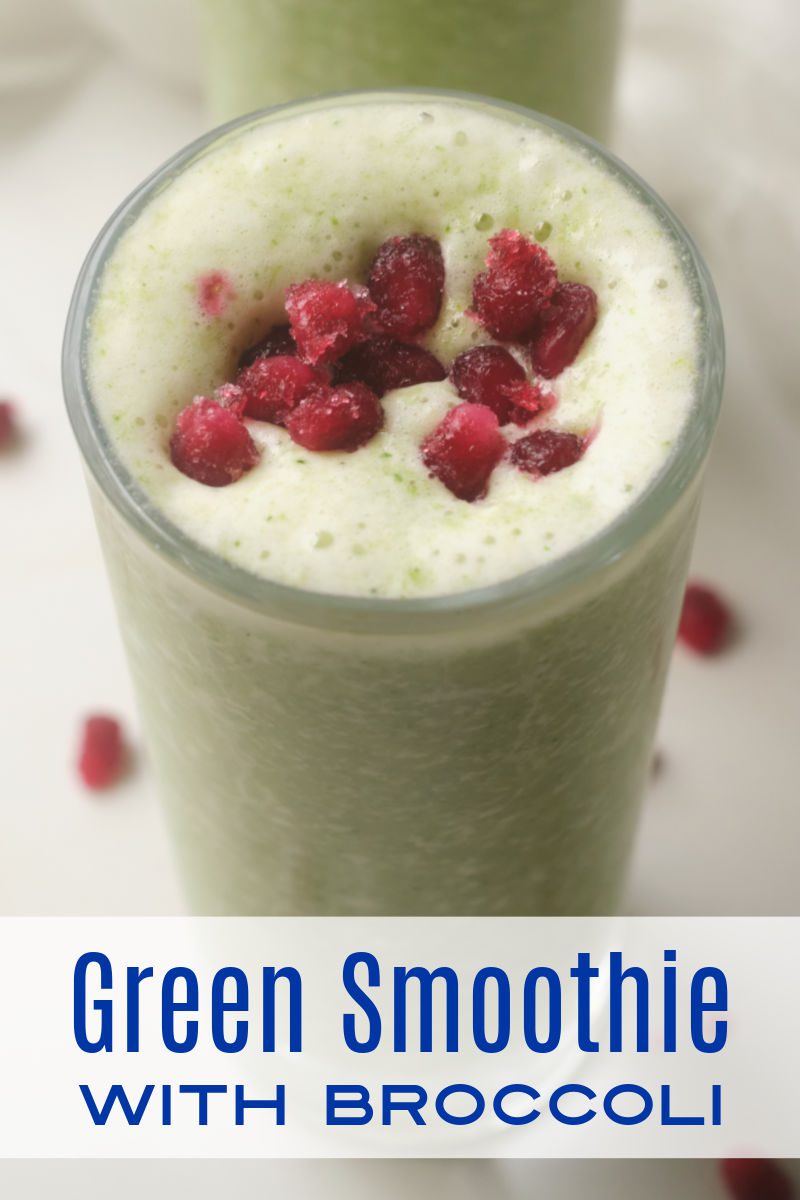 A green veggie smoothie is a delicious way to sneak some broccoli and extra veggies into your diet, so enjoy one for breakfast, lunch or a snack. 