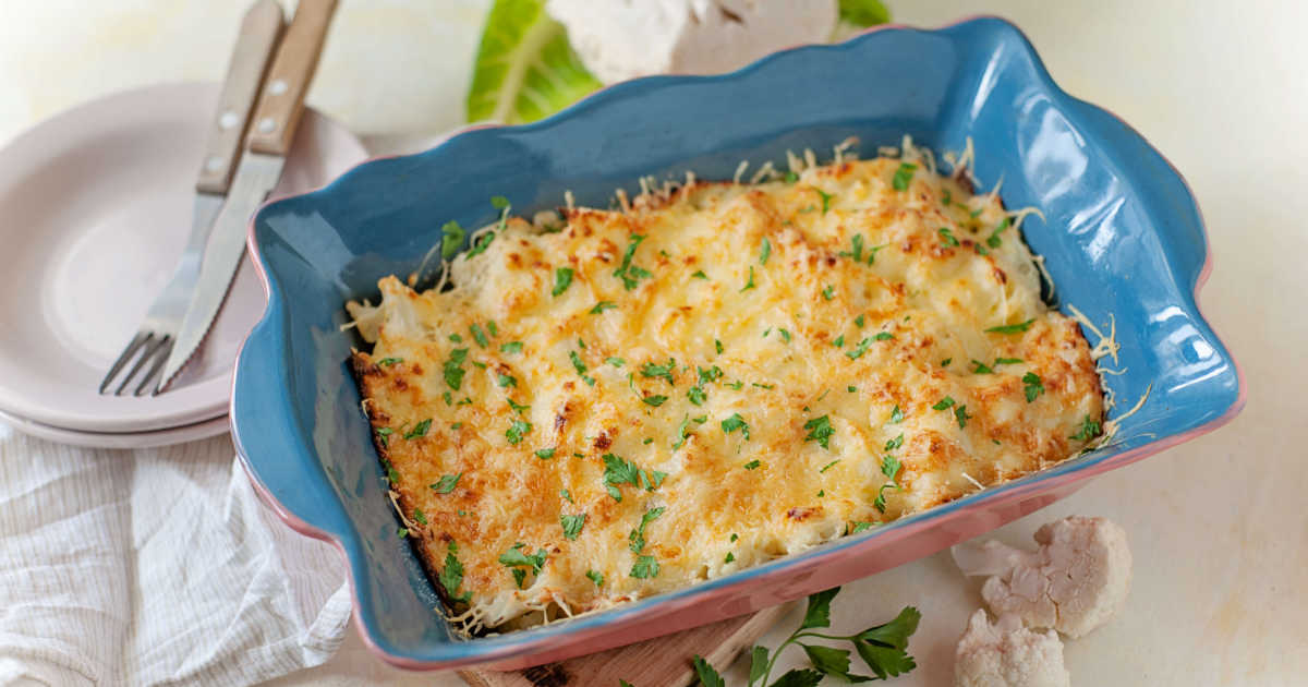 baked cauliflower gratin