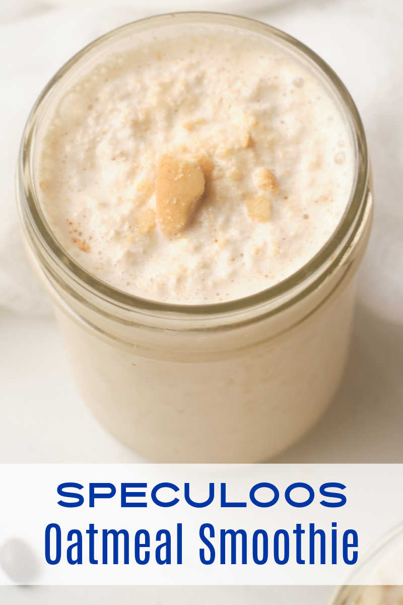 Make this speculoos oatmeal smoothie, so you can enjoy a nutritious easy breakfast that tastes like Belgian cookies. 