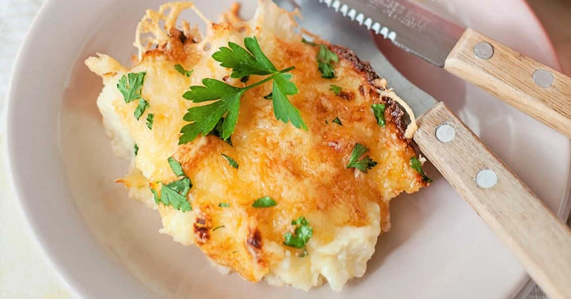 feature smoked gouda cauliflower gratin