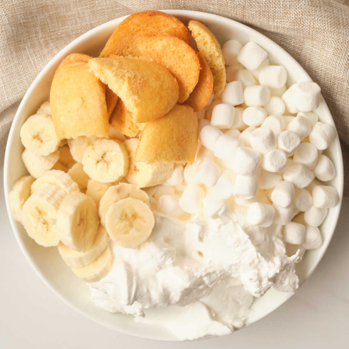 ingredients for banana cream pie salad