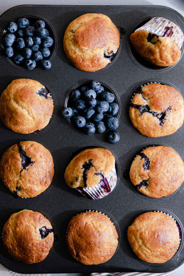 Start off your day with fresh blueberry muffins made with fresh blueberries and lemon or make them to enjoy as a snack or dessert. 