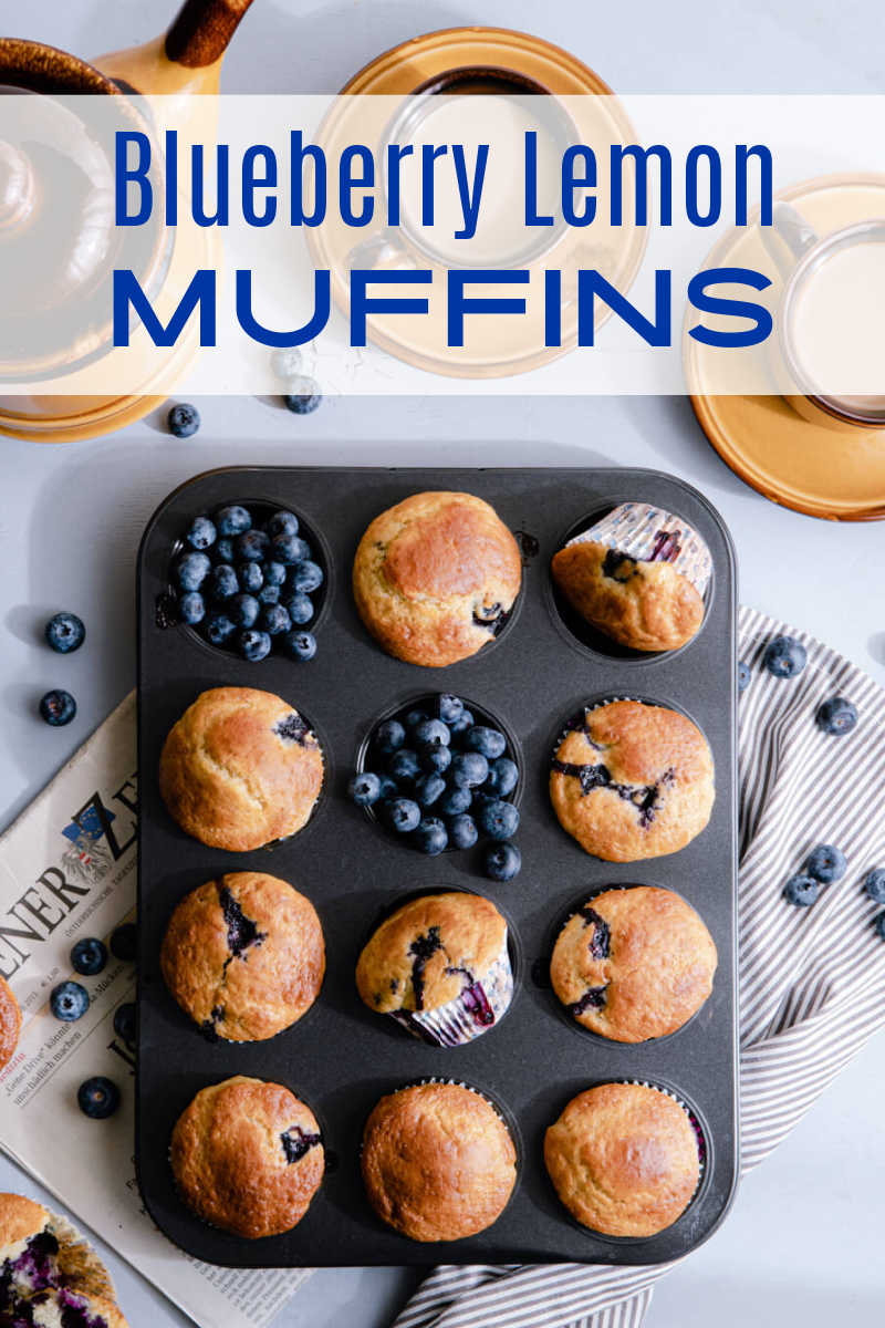 Start off your day with fresh blueberry muffins made with fresh blueberries and lemon or make them to enjoy as a snack or dessert. 