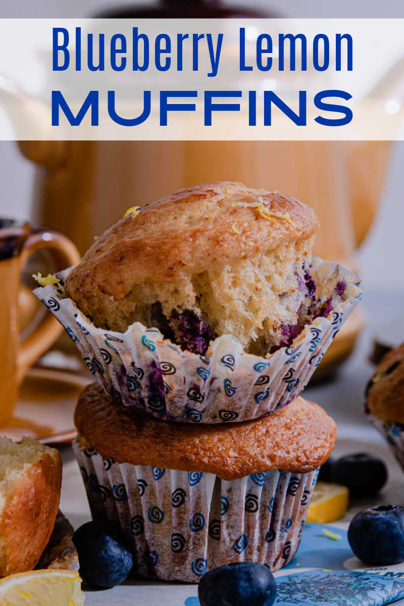 Start off your day with fresh blueberry muffins made with fresh blueberries and lemon or make them to enjoy as a snack or dessert. 