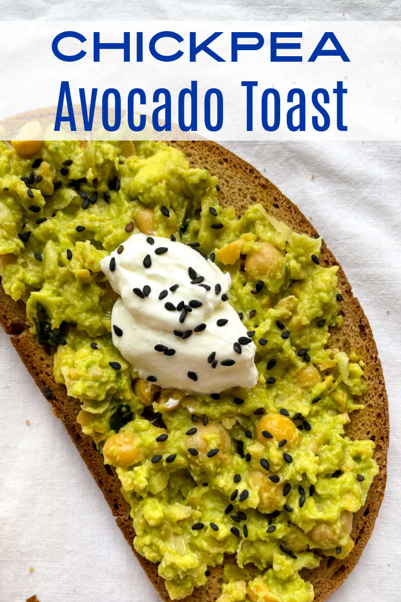 chickpea guacamole avocado toast