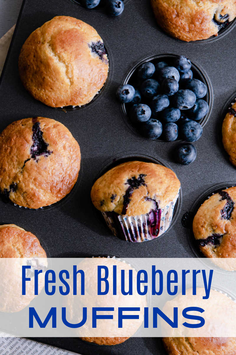 Start off your day with fresh blueberry muffins made with fresh blueberries and lemon or make them to enjoy as a snack or dessert. 