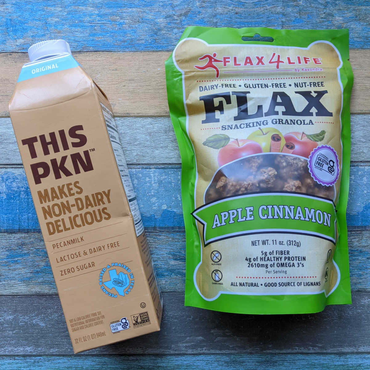 gluten free pecan milk and flax granola