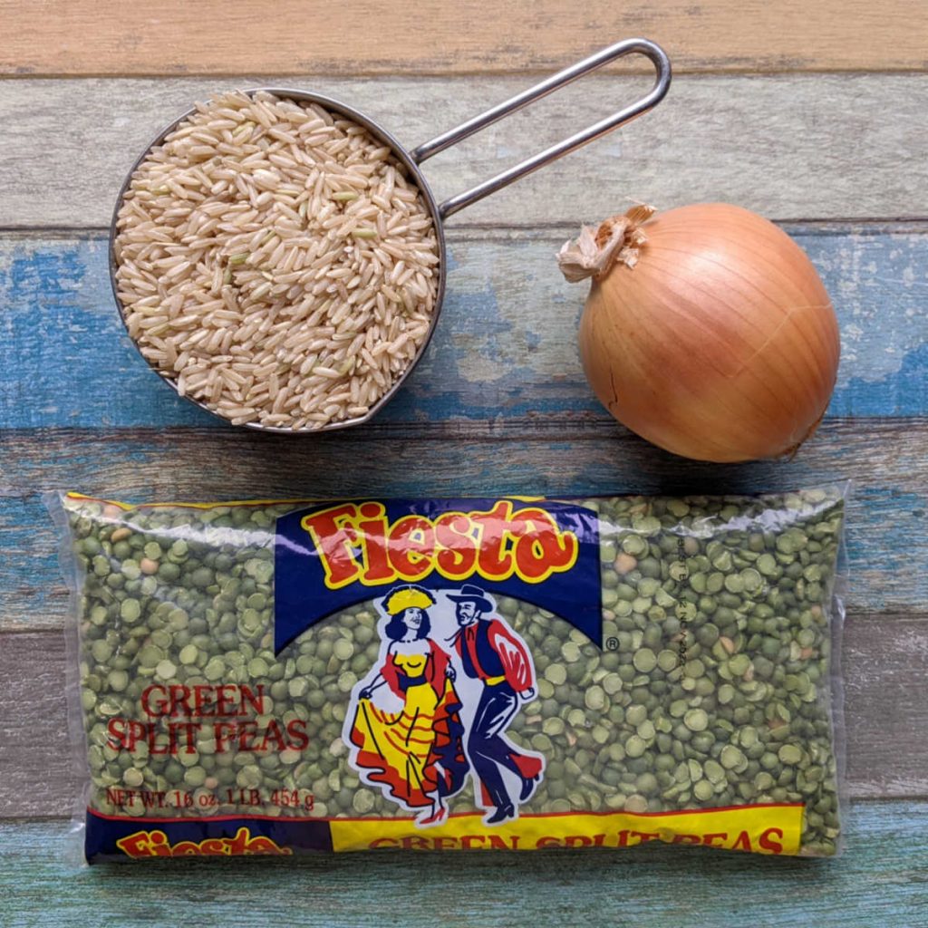 Slow Cooker Recipe Split Pea Soup with Rice Mama Likes To Cook