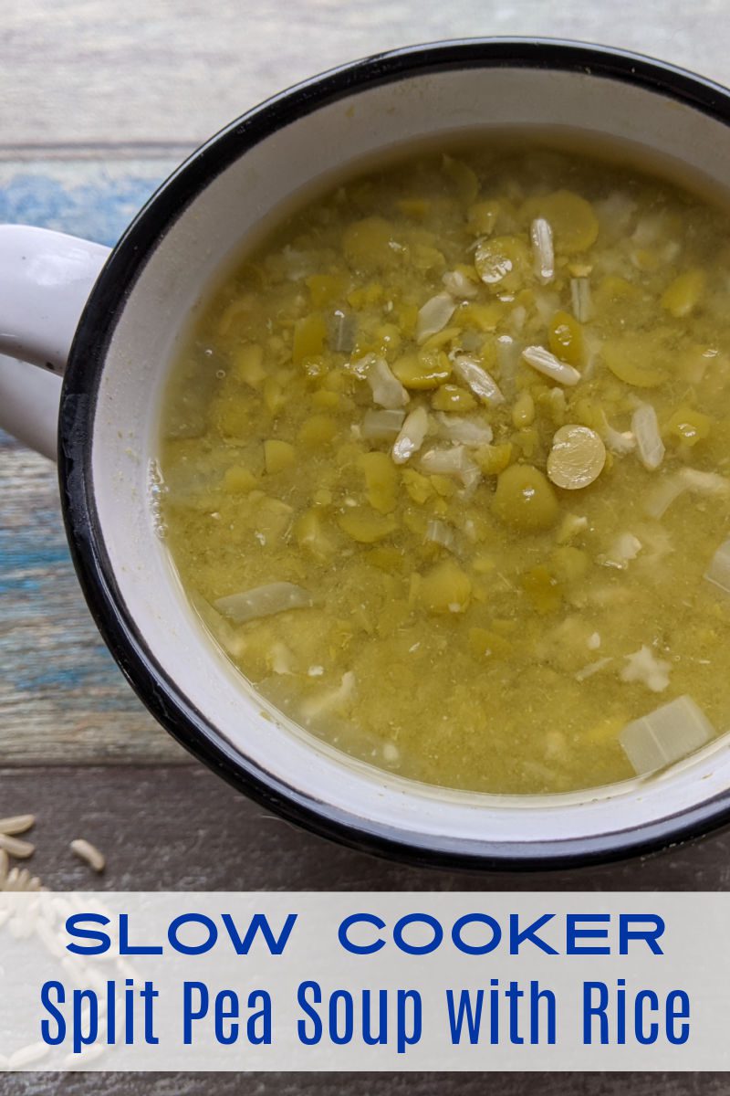Anyone can make this satisfying, hearty split pea soup with rice, when you use your slow cooker and follow my easy recipe. 