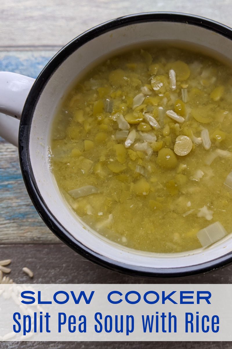 Mason jar split pea soup with rice - Mia Kouppa