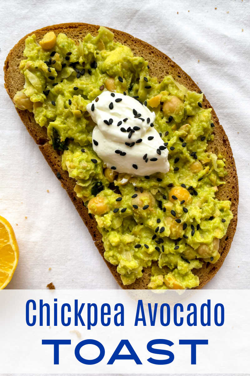 Delicious and nutritious chickpea guacamole is a nourishing topping for avocado toast or a tasty dip for chips or veggies. 