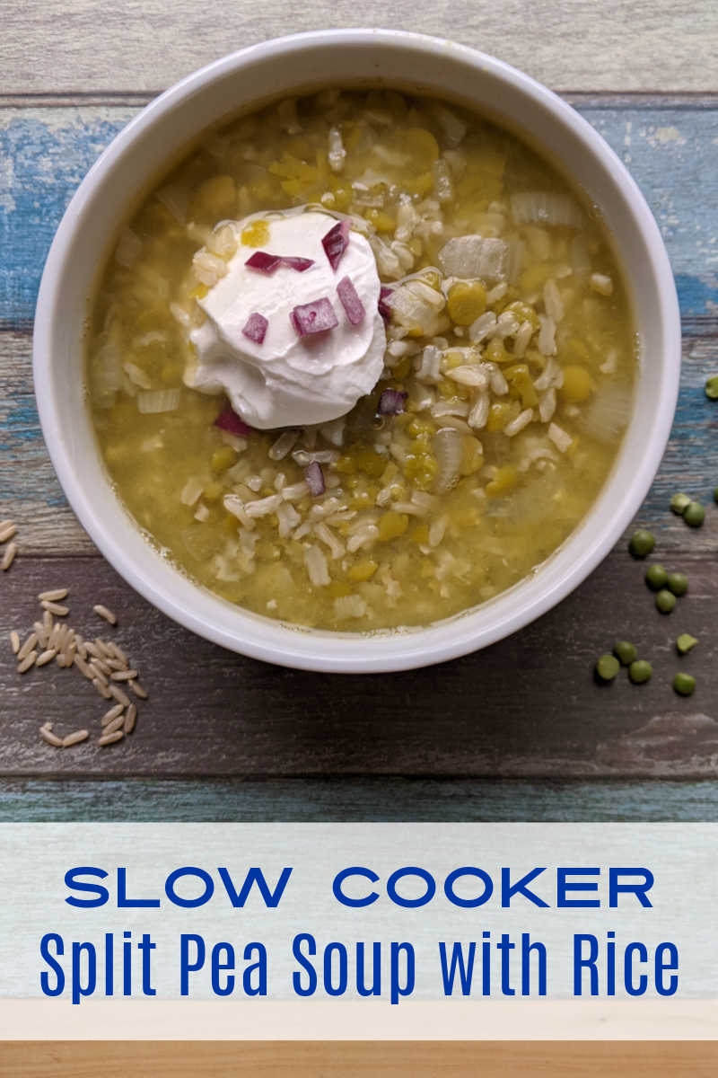 Anyone can make this satisfying, hearty split pea soup with rice, when you use your slow cooker and follow my easy recipe. 