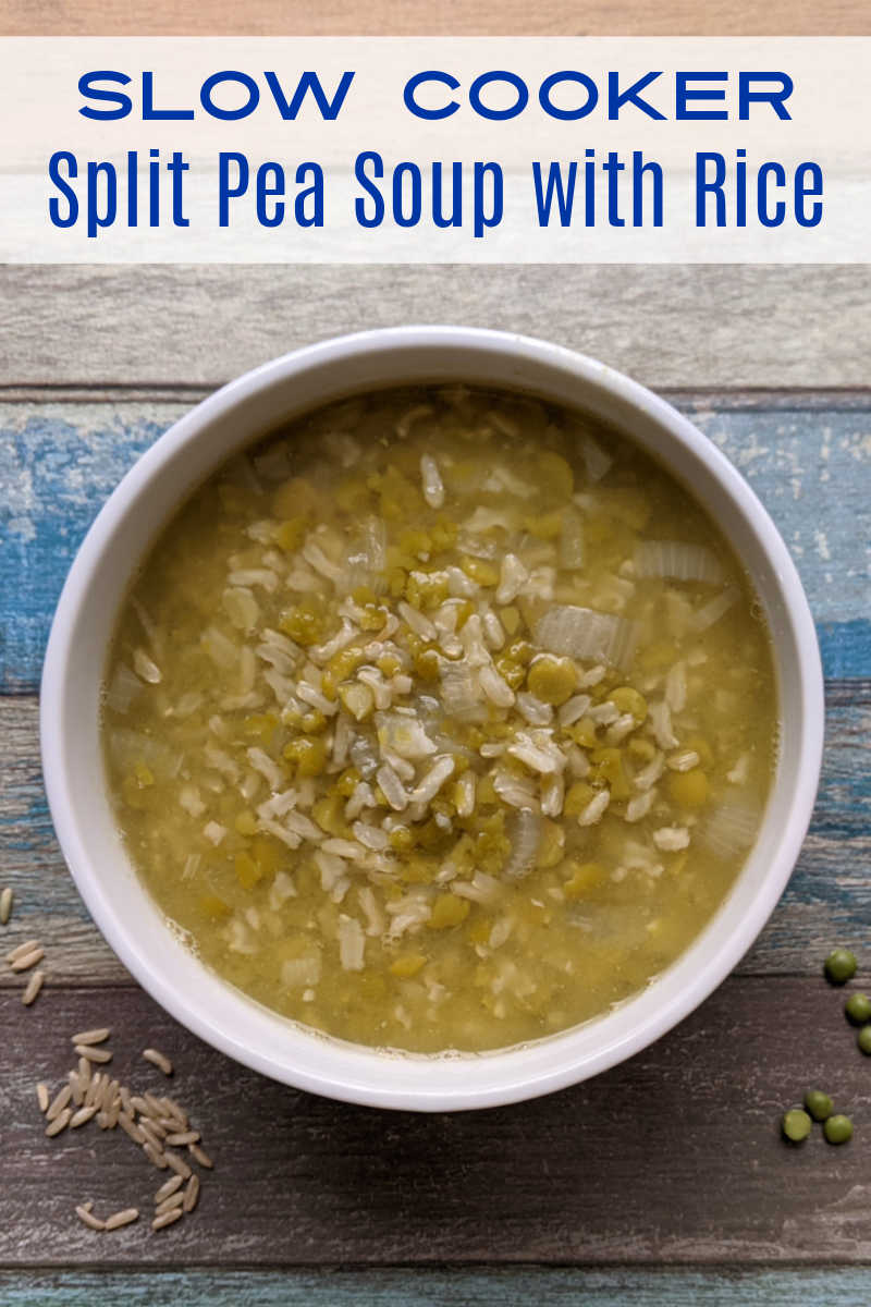 Anyone can make this satisfying, hearty split pea soup with rice, when you use your slow cooker and follow my easy recipe. 