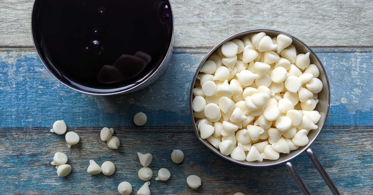 ingredients for ube fudge