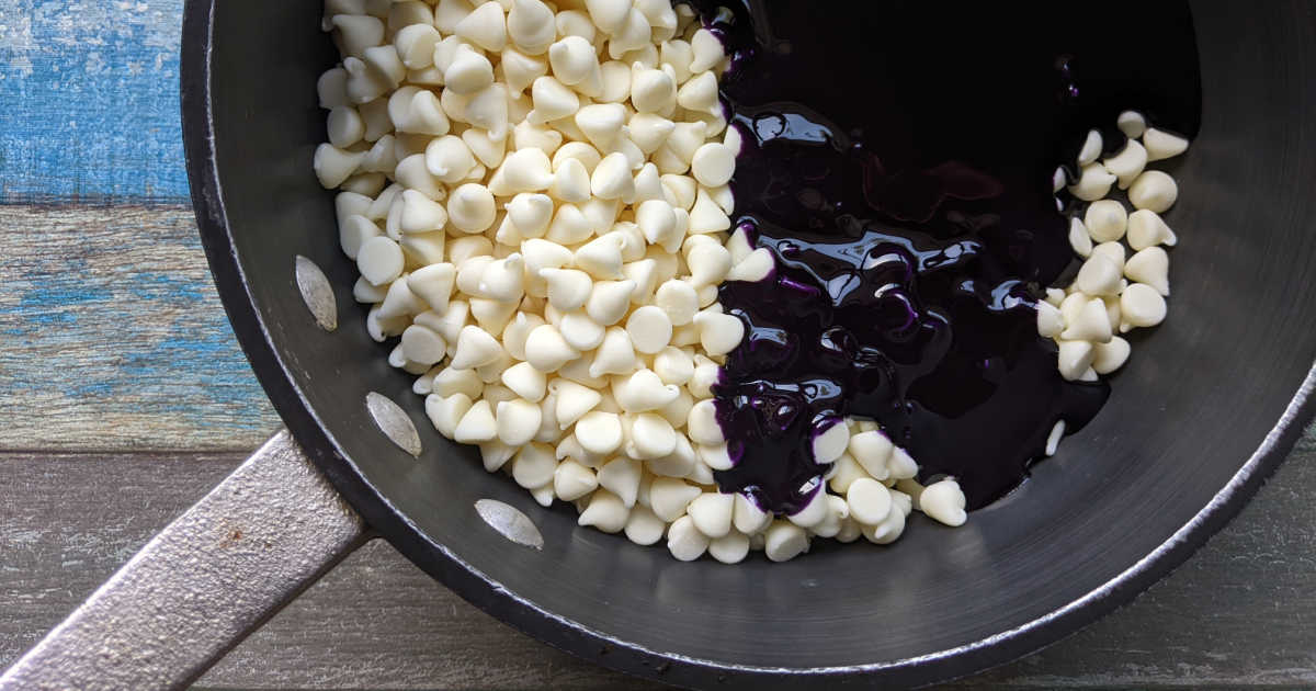 making ube fudge