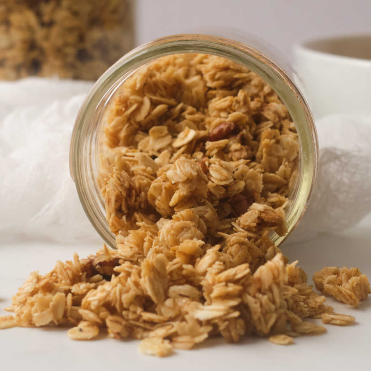 maple pecan slow cooker granola