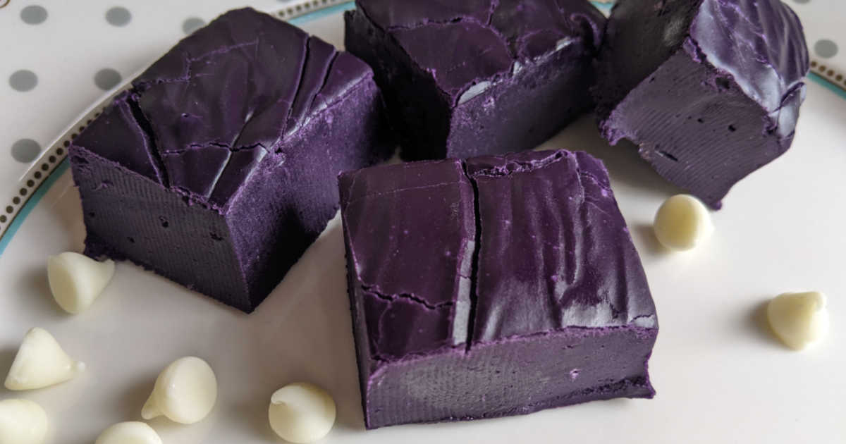 purple ube fudge