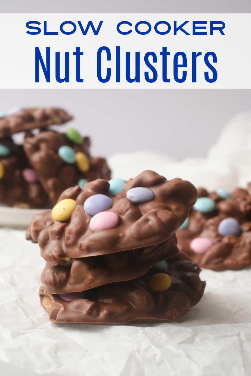 Slow Cooker Dark Chocolate Peanut Clusters - 365 Days of Slow Cooking and  Pressure Cooking