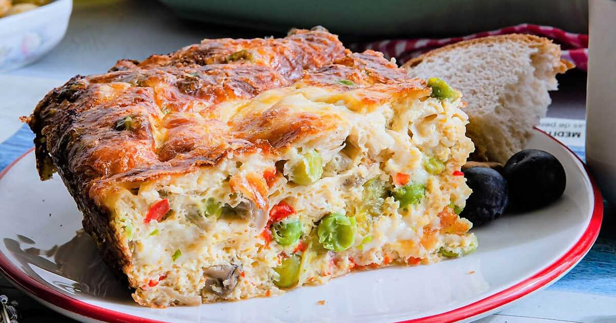 feature goat cheese breakfast casserole