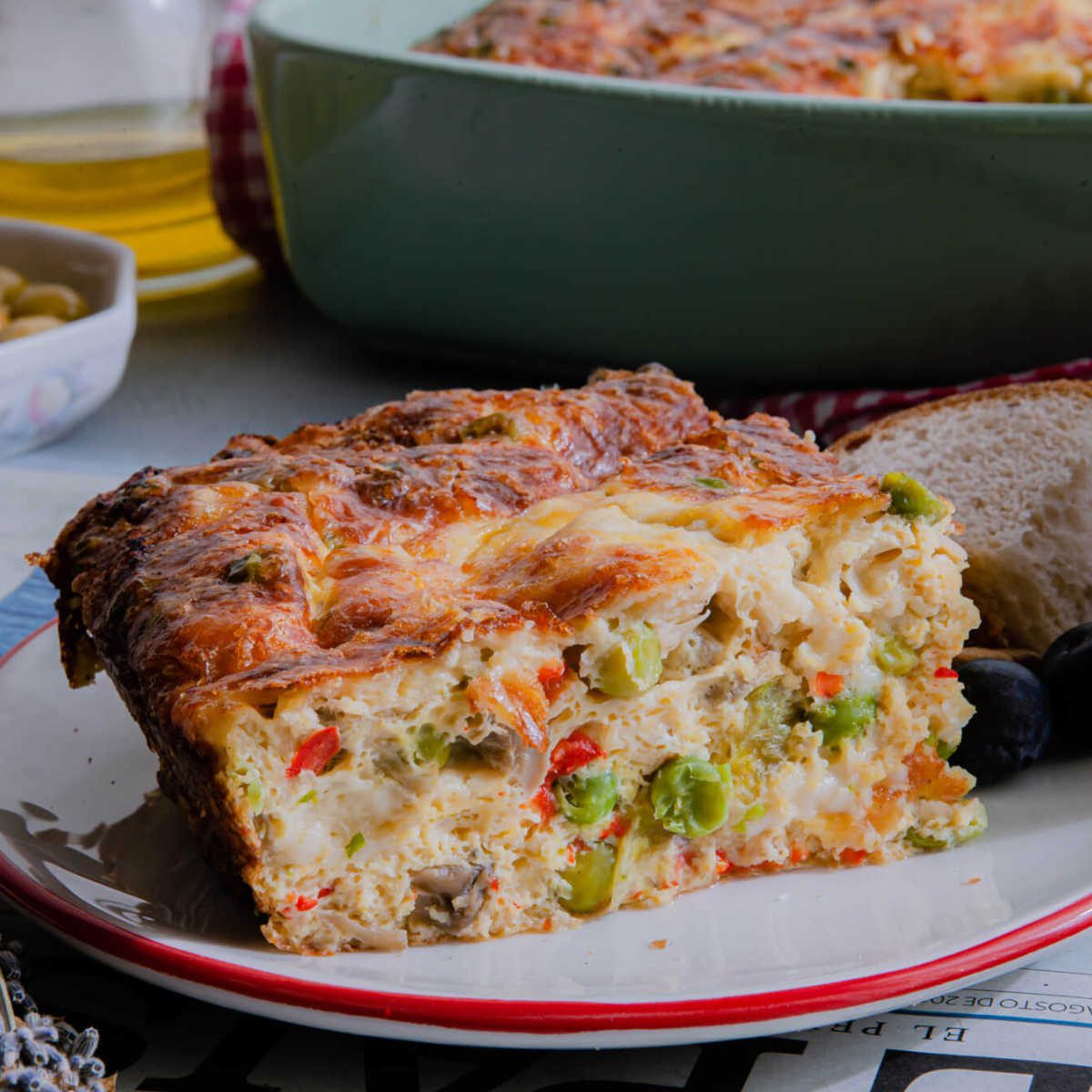 goat cheese egg bake