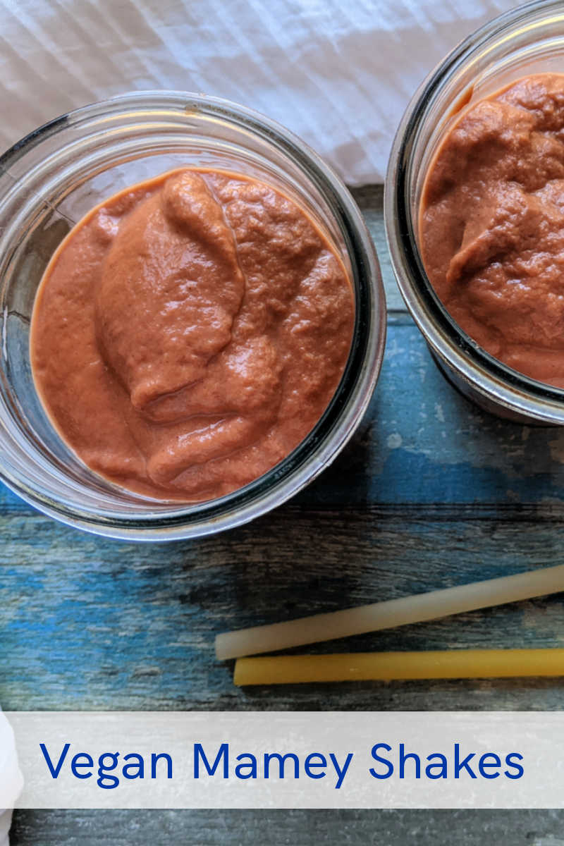 This vegan mamey shake is decadent and delicious, even though it is made without dairy and without added sugar. 