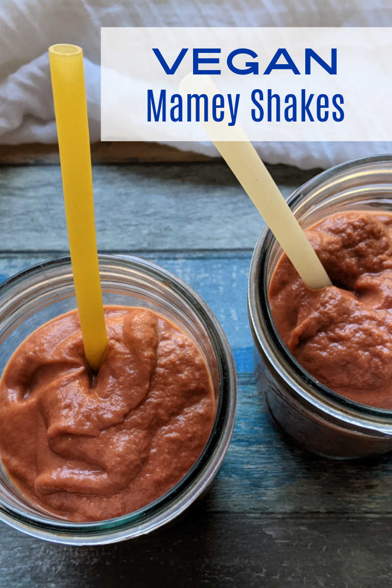 This vegan mamey shake is decadent and delicious, even though it is made without dairy and without added sugar. 