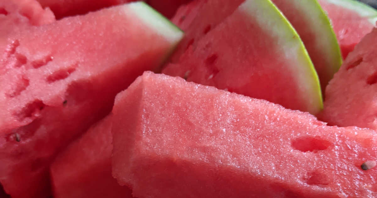 sliced watermelon 